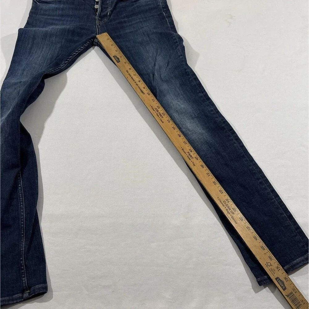 All Saints Jeans Mens Blue Cigarette Slim Skinny Dark Wash Denim Pants Sz 31